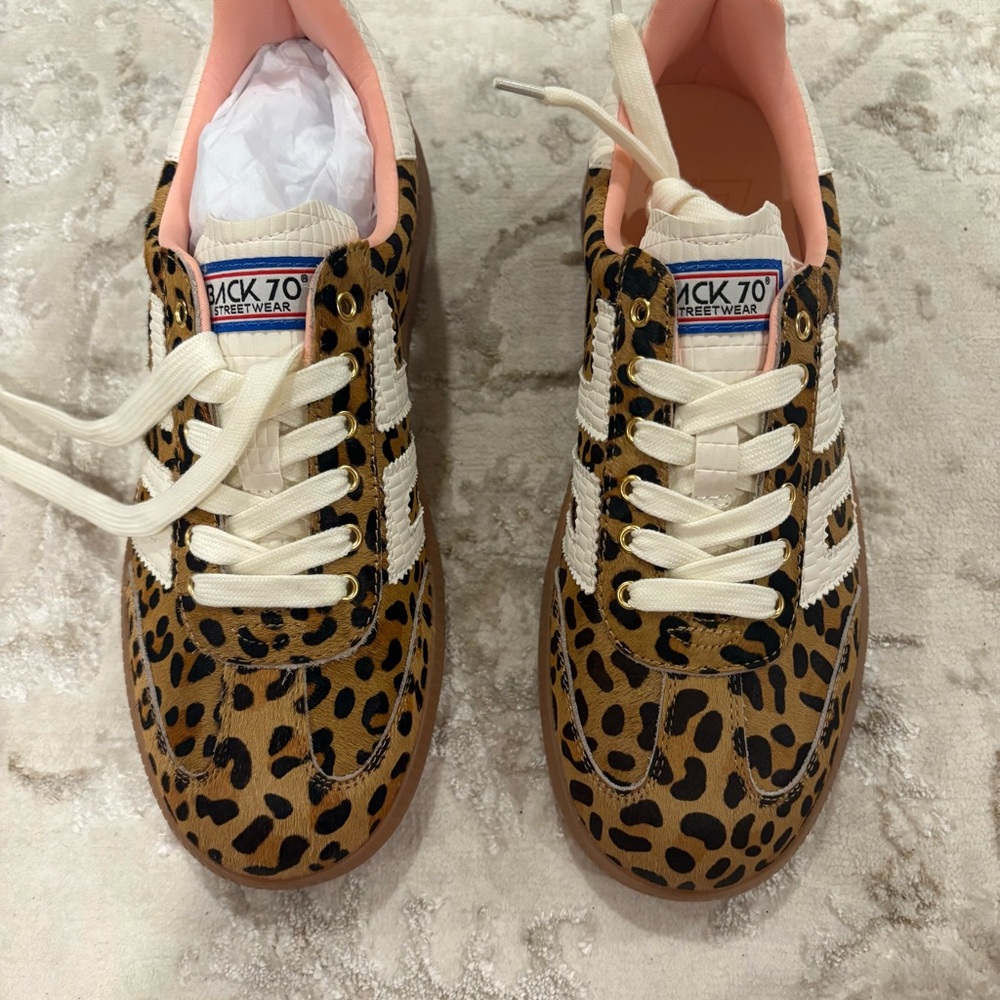 Back 70 Leopard Haircalf Sneakers - Picture 2 of 10